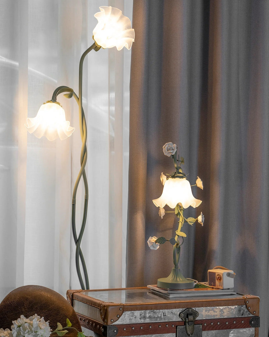 Lily of the Valley Flowers Floor Lamp