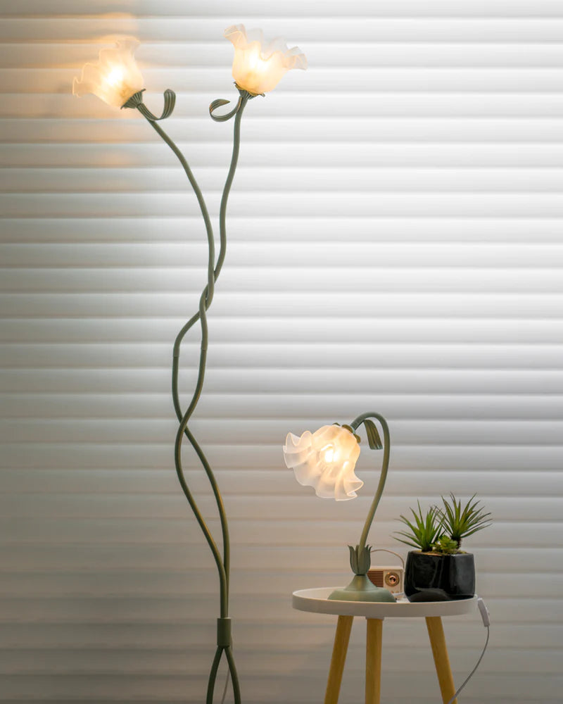 Lily of the Valley Flowers Floor Lamp