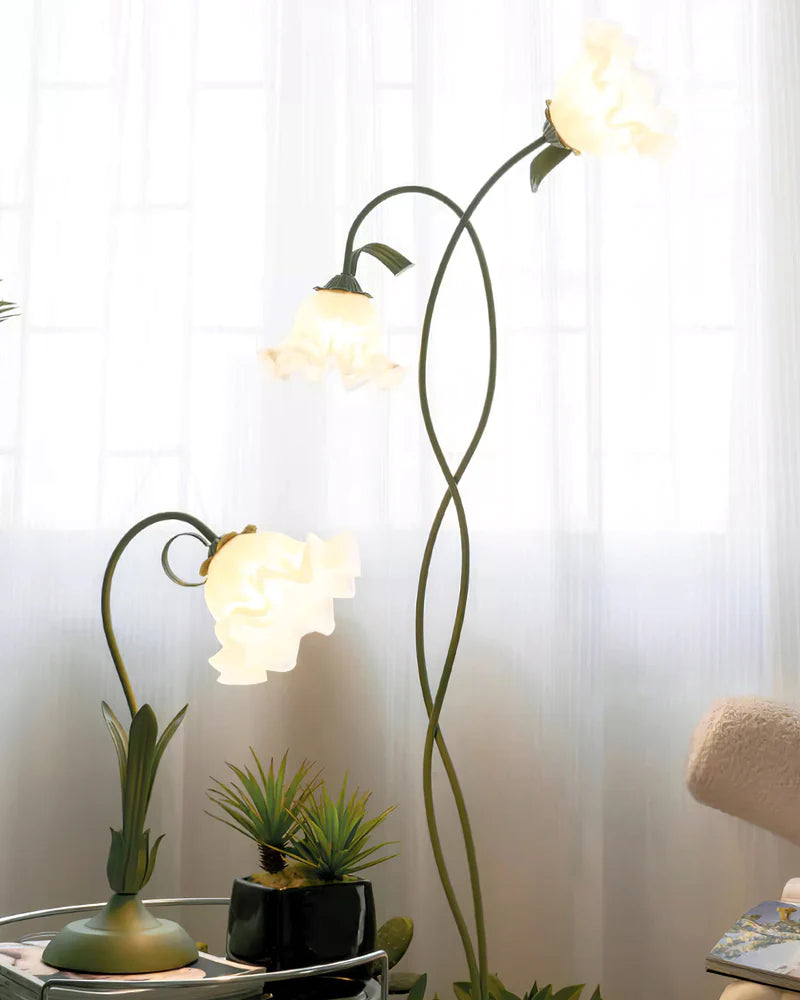 Lily of the Valley Flowers Floor Lamp