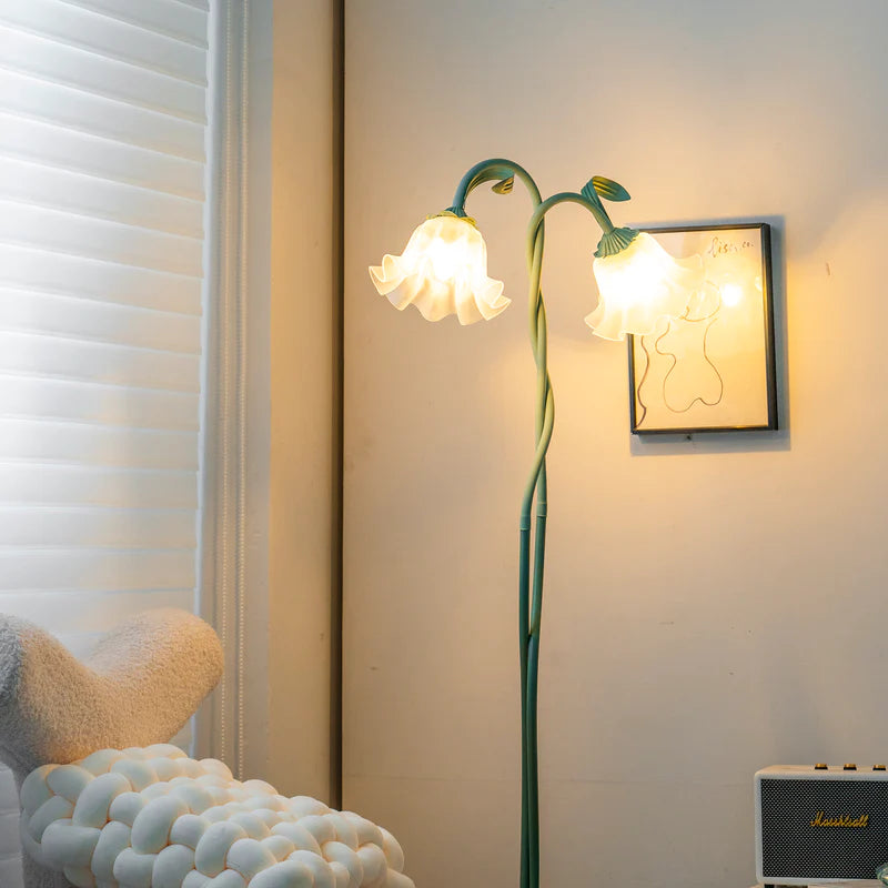 Lily of the Valley Flowers Floor Lamp