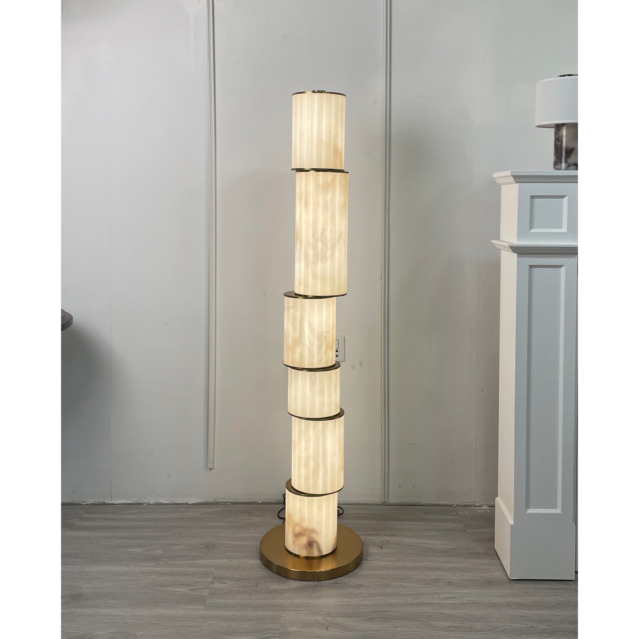 Akiko Alabaster Floor Lamp