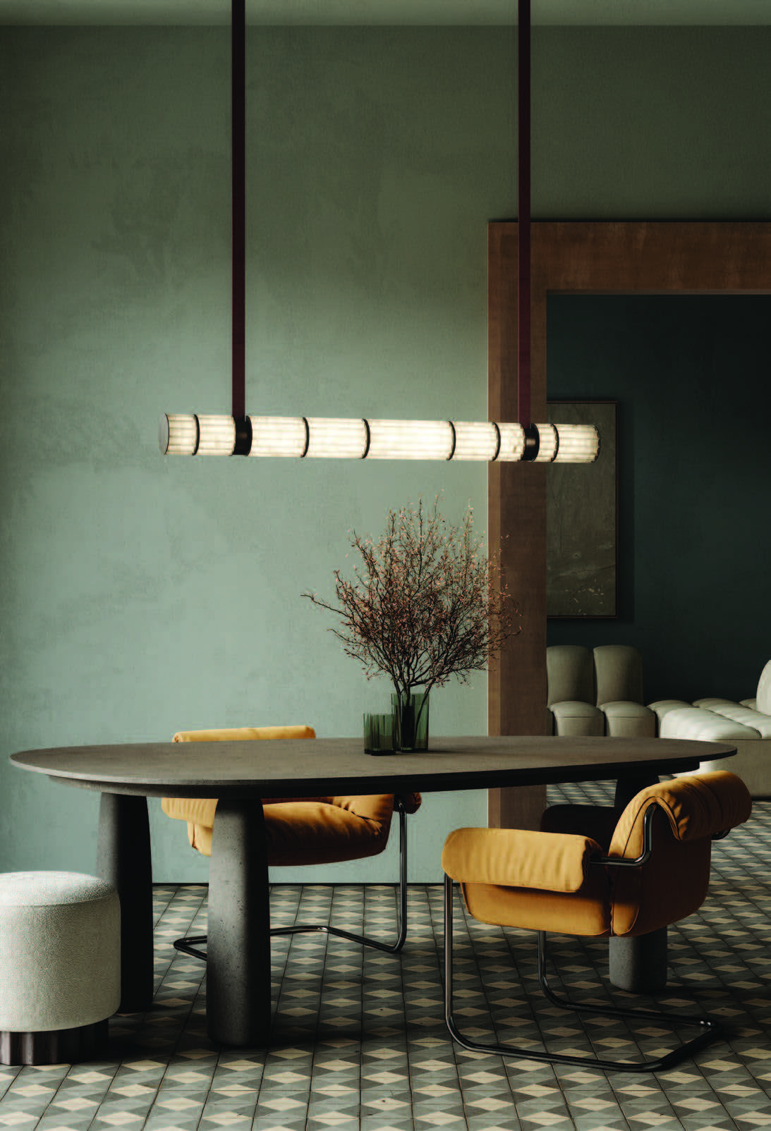 Akiko Alabaster Chandelier
