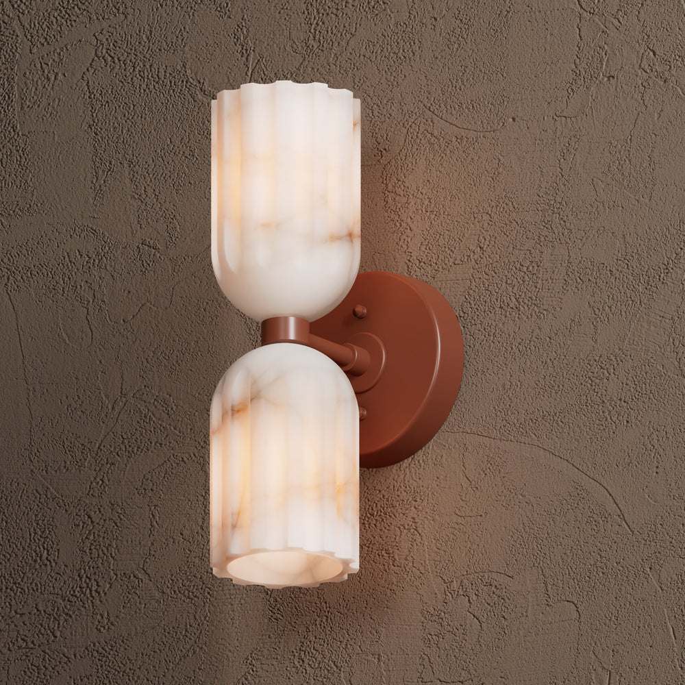 Alabaster 2 Light Sconce