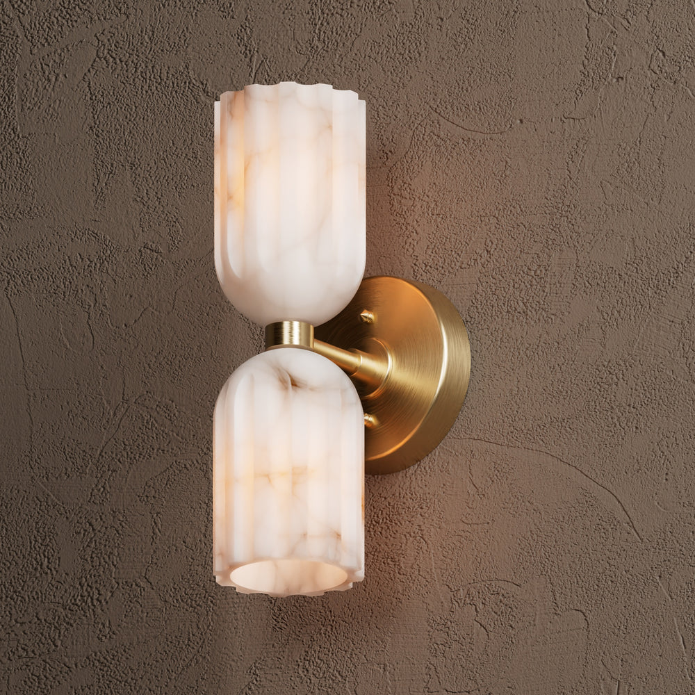 Alabaster 2 Light Sconce