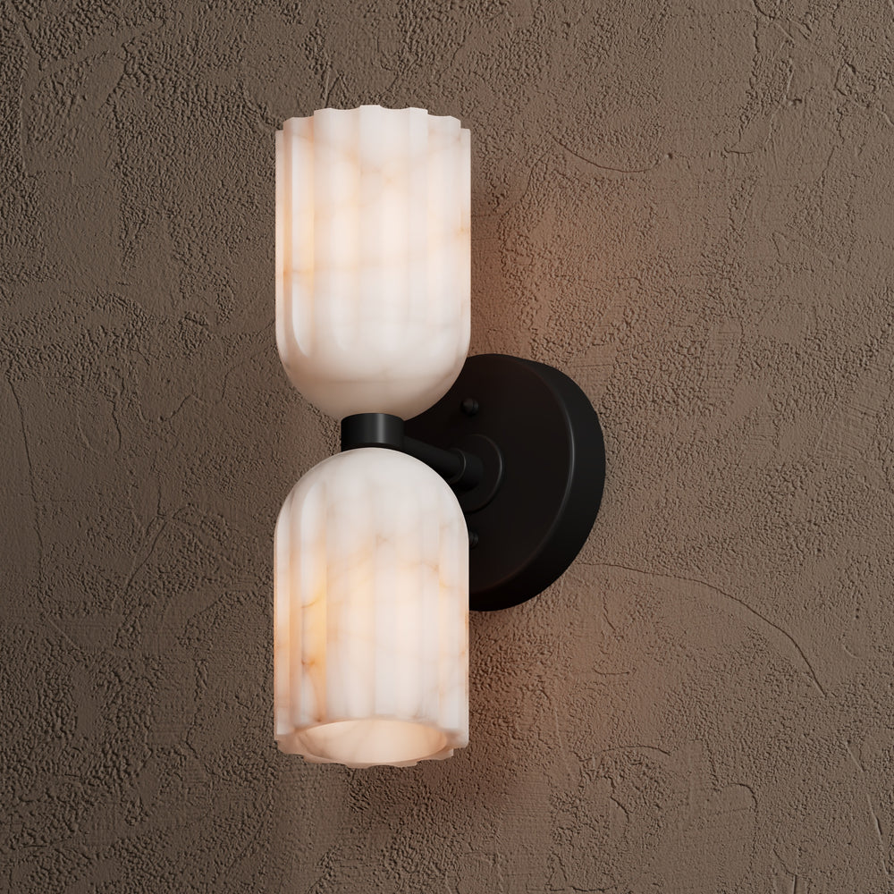 Alabaster 2 Light Sconce