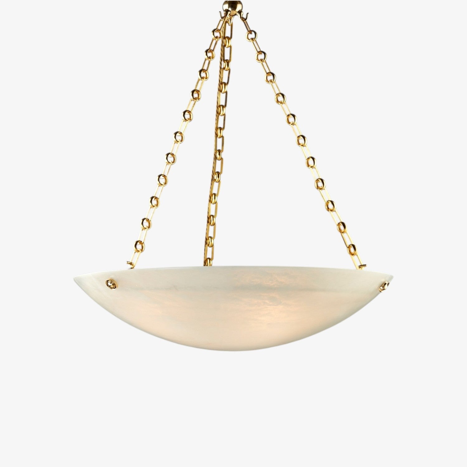 Alabaster Bowl Pendant Lamp