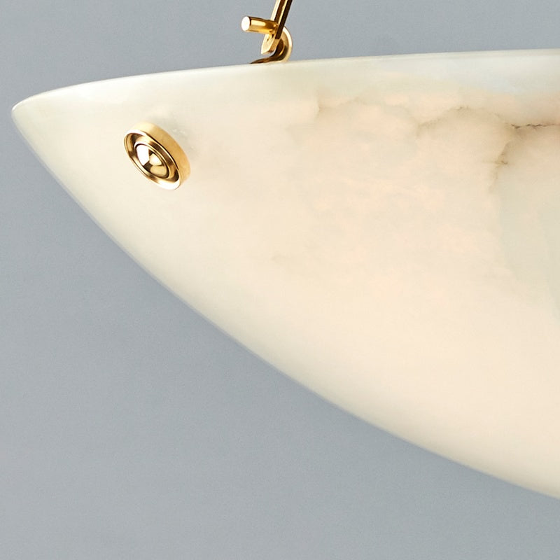 Alabaster Bowl Pendant Lamp