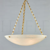 Alabaster Bowl Pendant Lamp