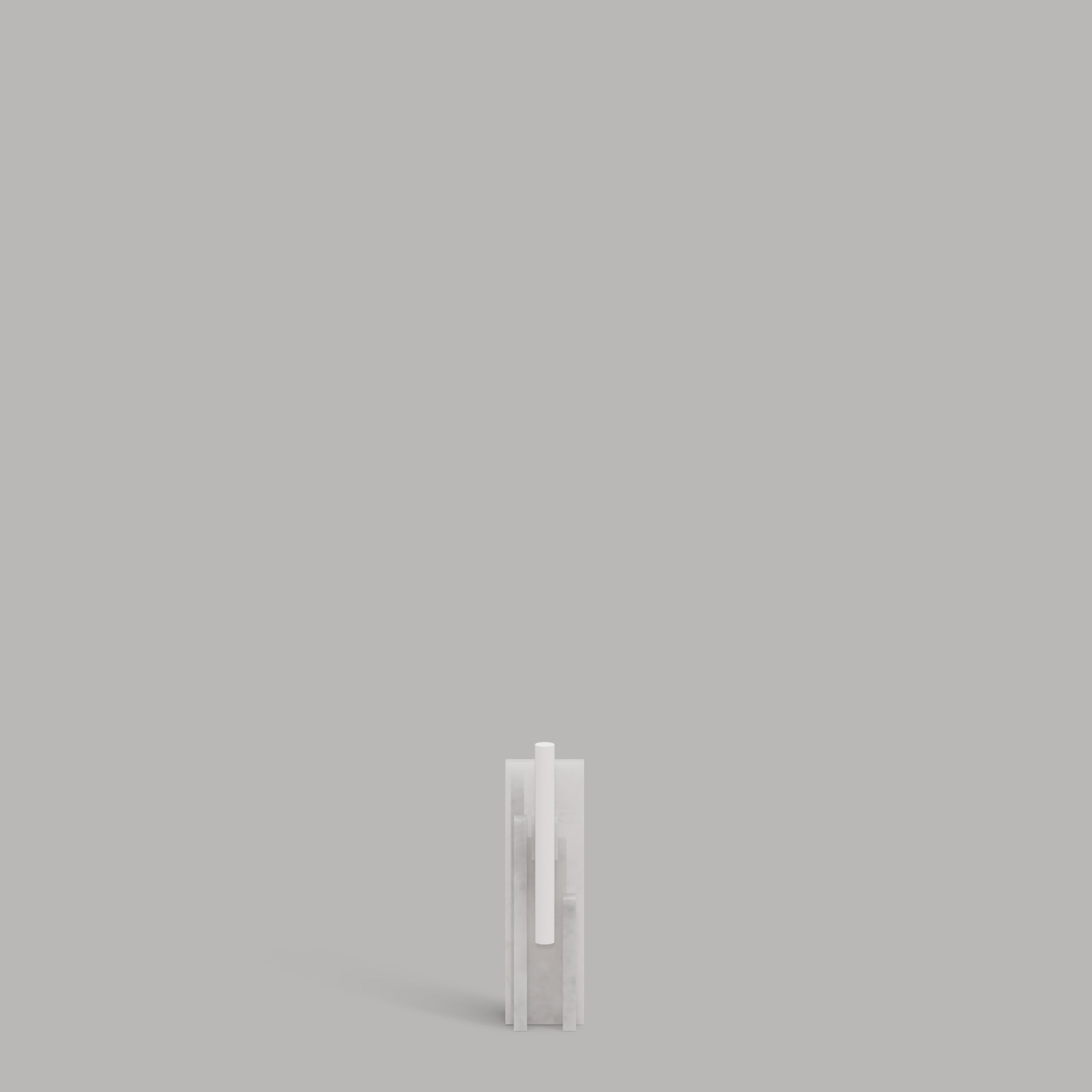 Thread Alabaster Floor Lamp