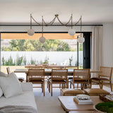 Alabaster Swag Chandelier
