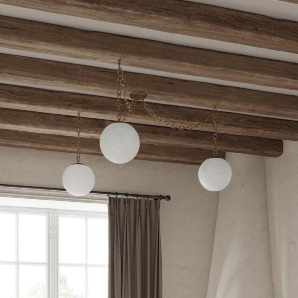 Alabaster Swag Chandelier