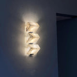Block Alabaster Wall Sconce