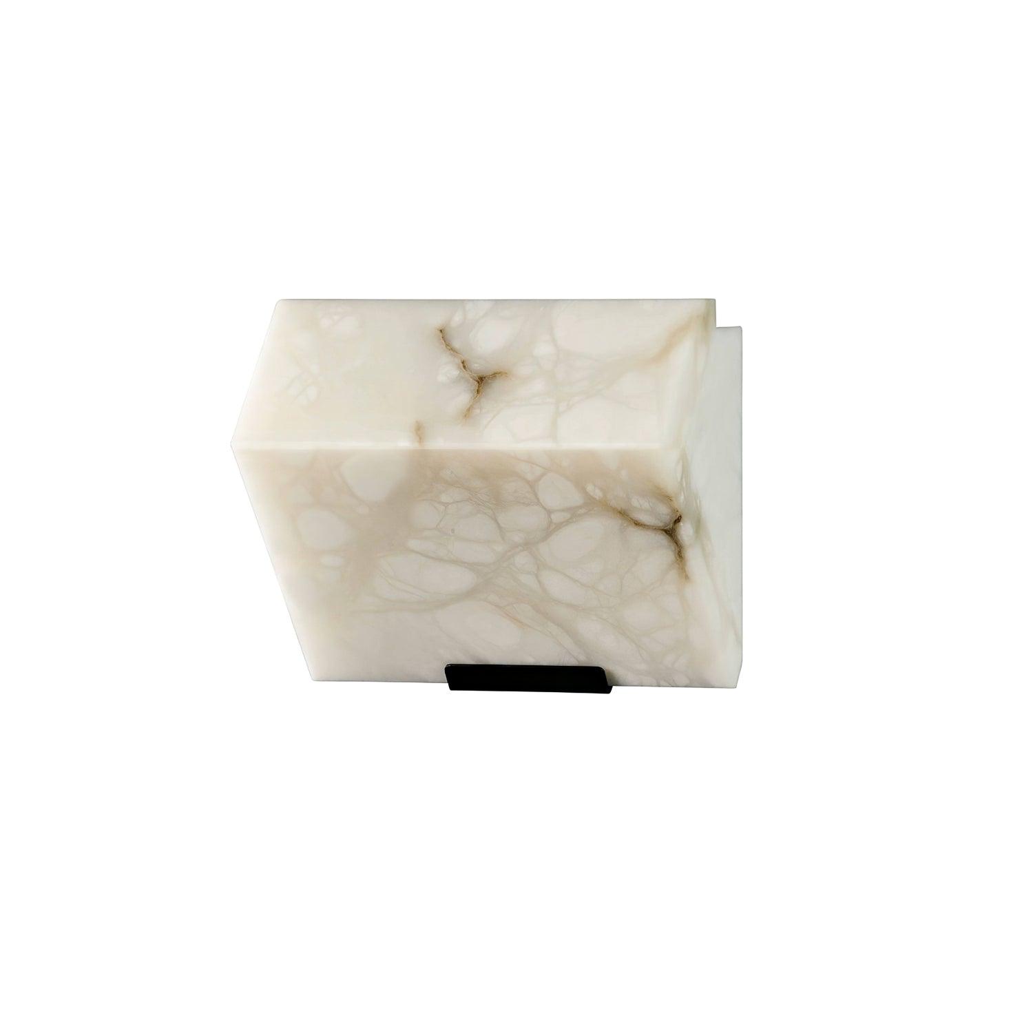 Block Alabaster Wall Sconce