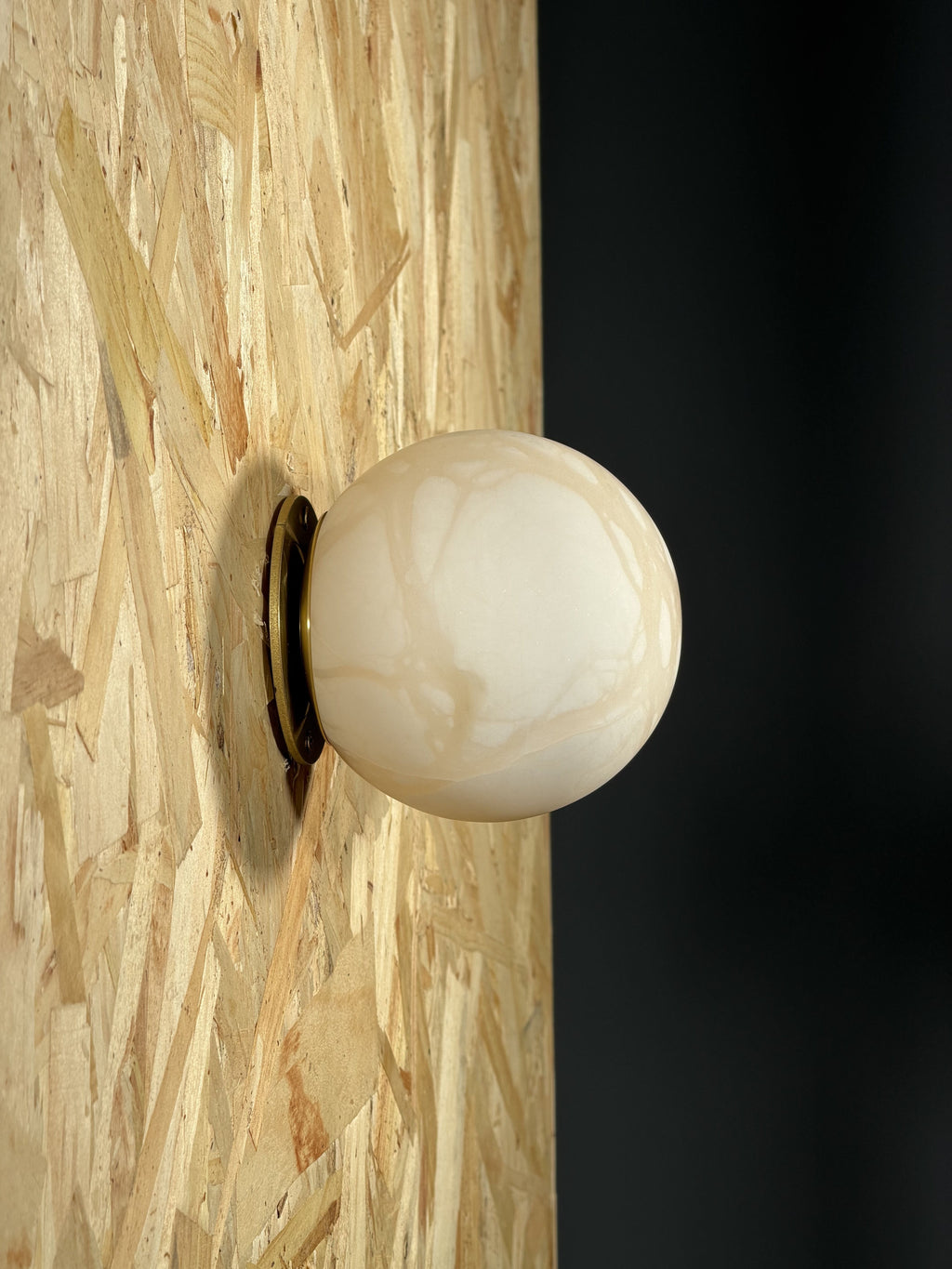 Arlo Orb Alabaster Sconce