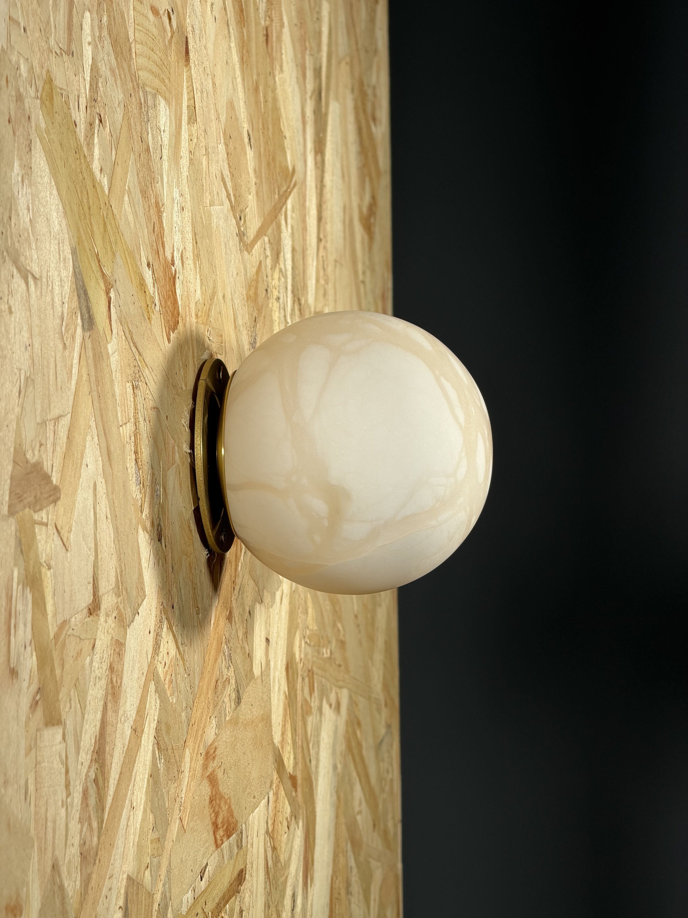 Arlo Orb Alabaster Sconce