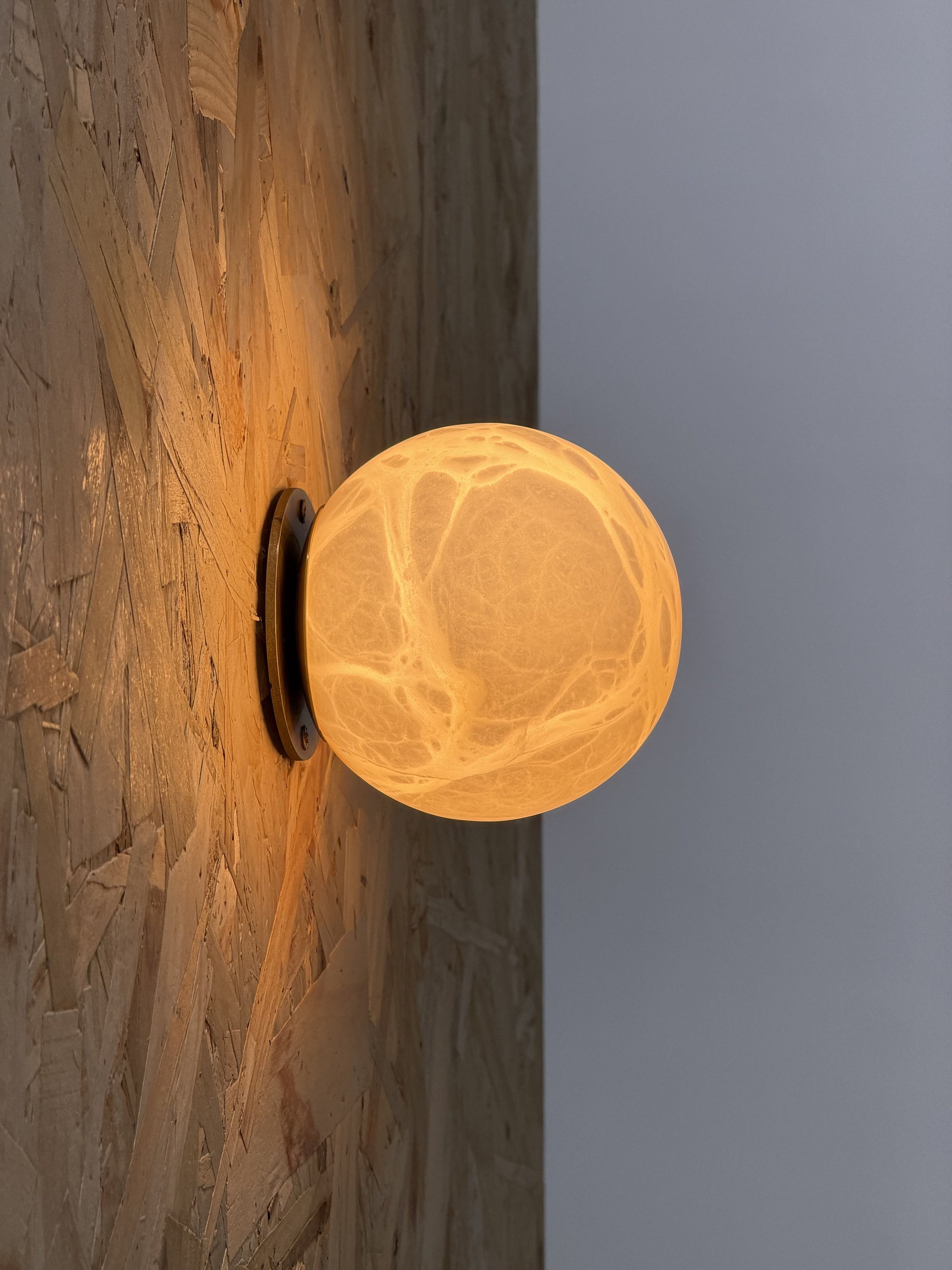 Arlo Orb Alabaster Sconce
