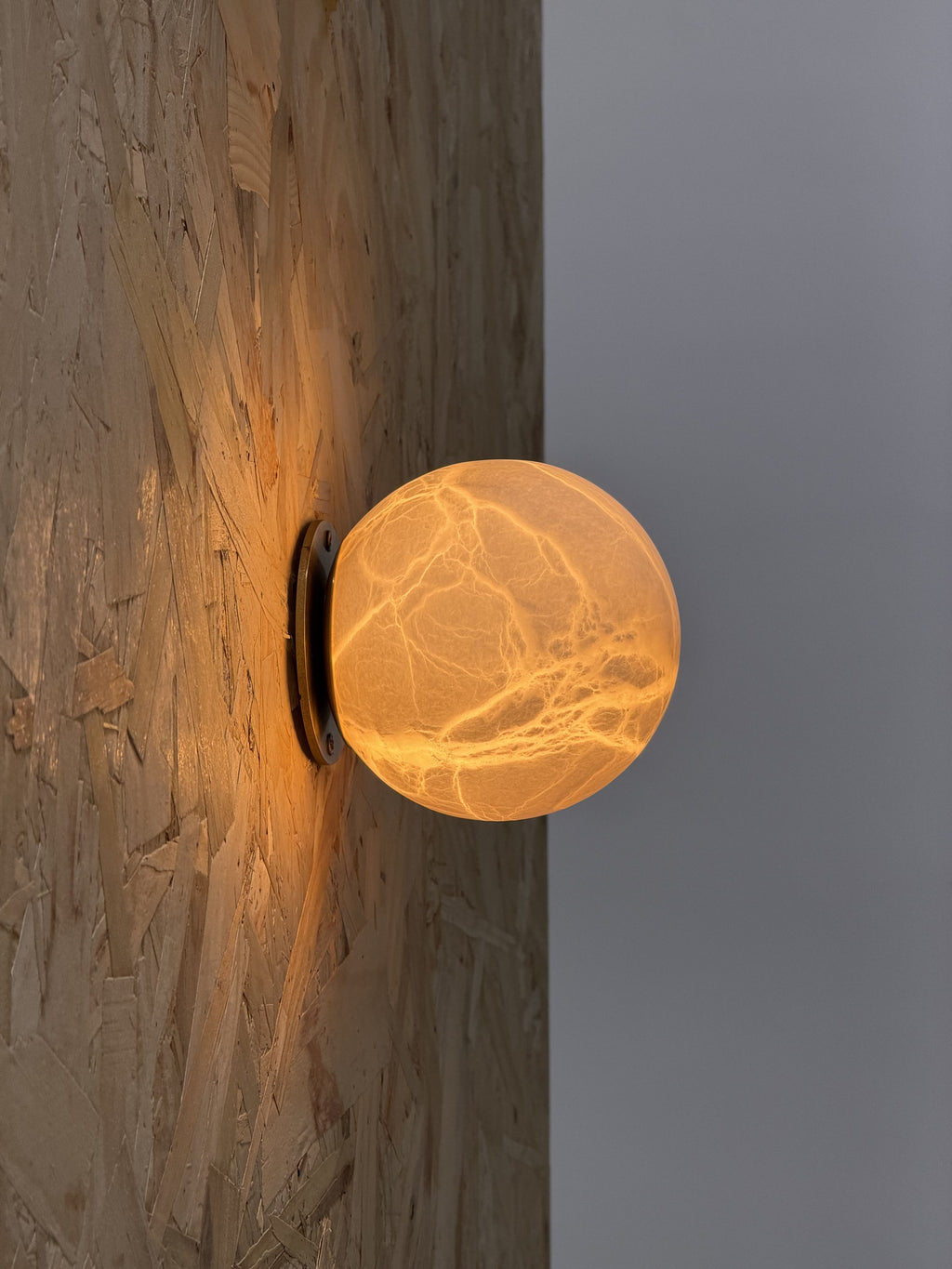 Arlo Orb Alabaster Sconce