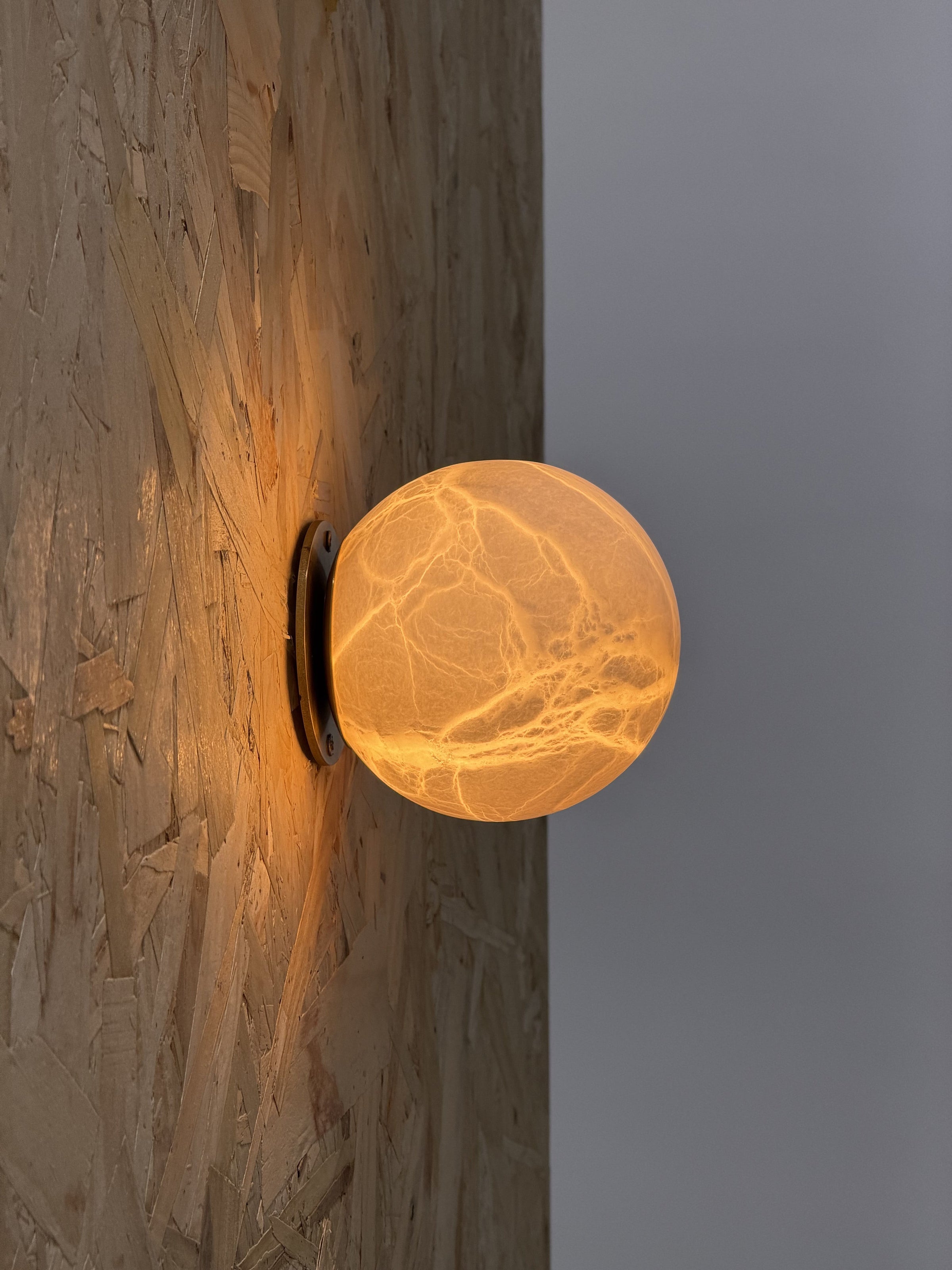 Arlo Orb Alabaster Sconce