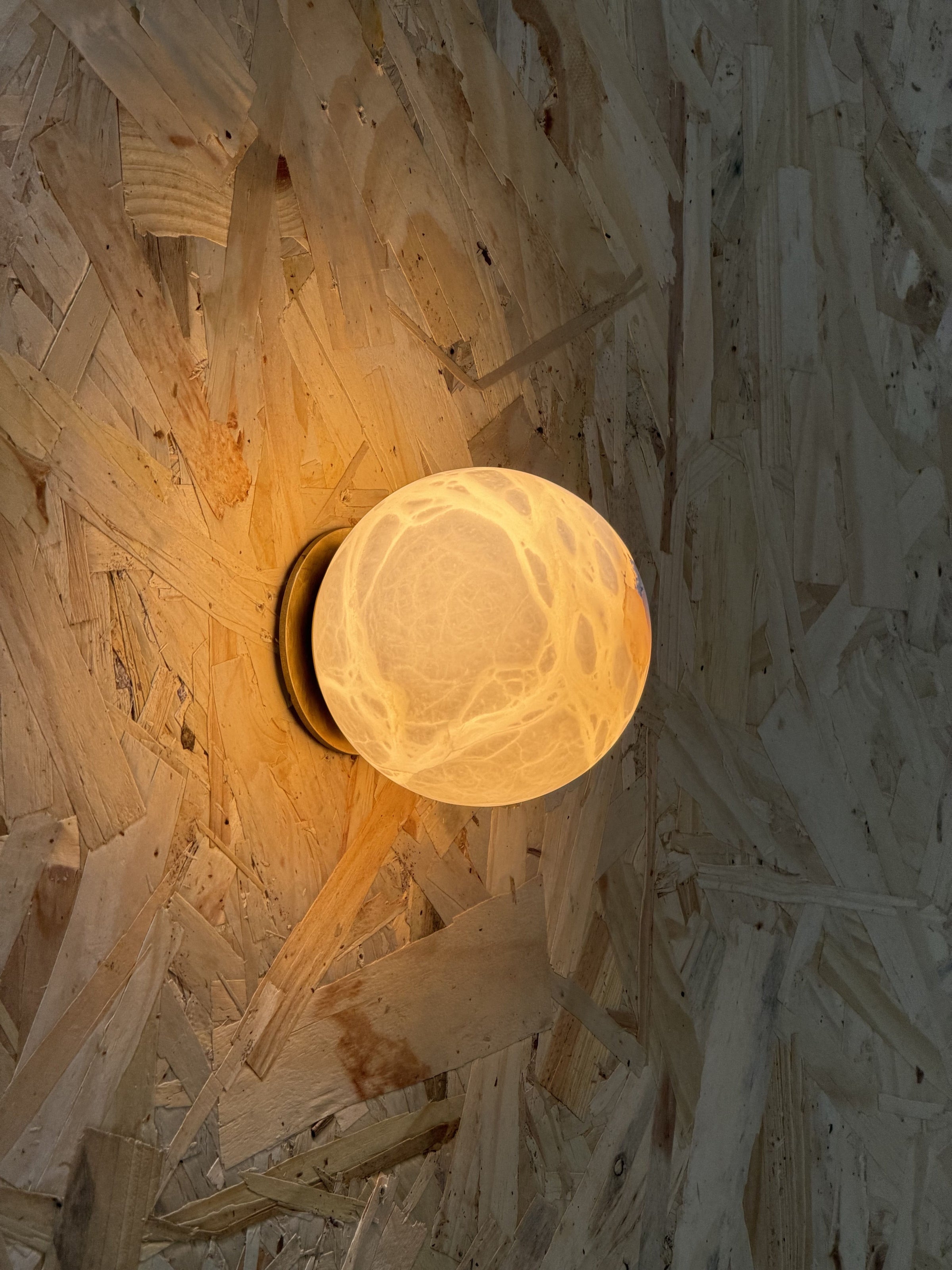 Arlo Orb Alabaster Sconce
