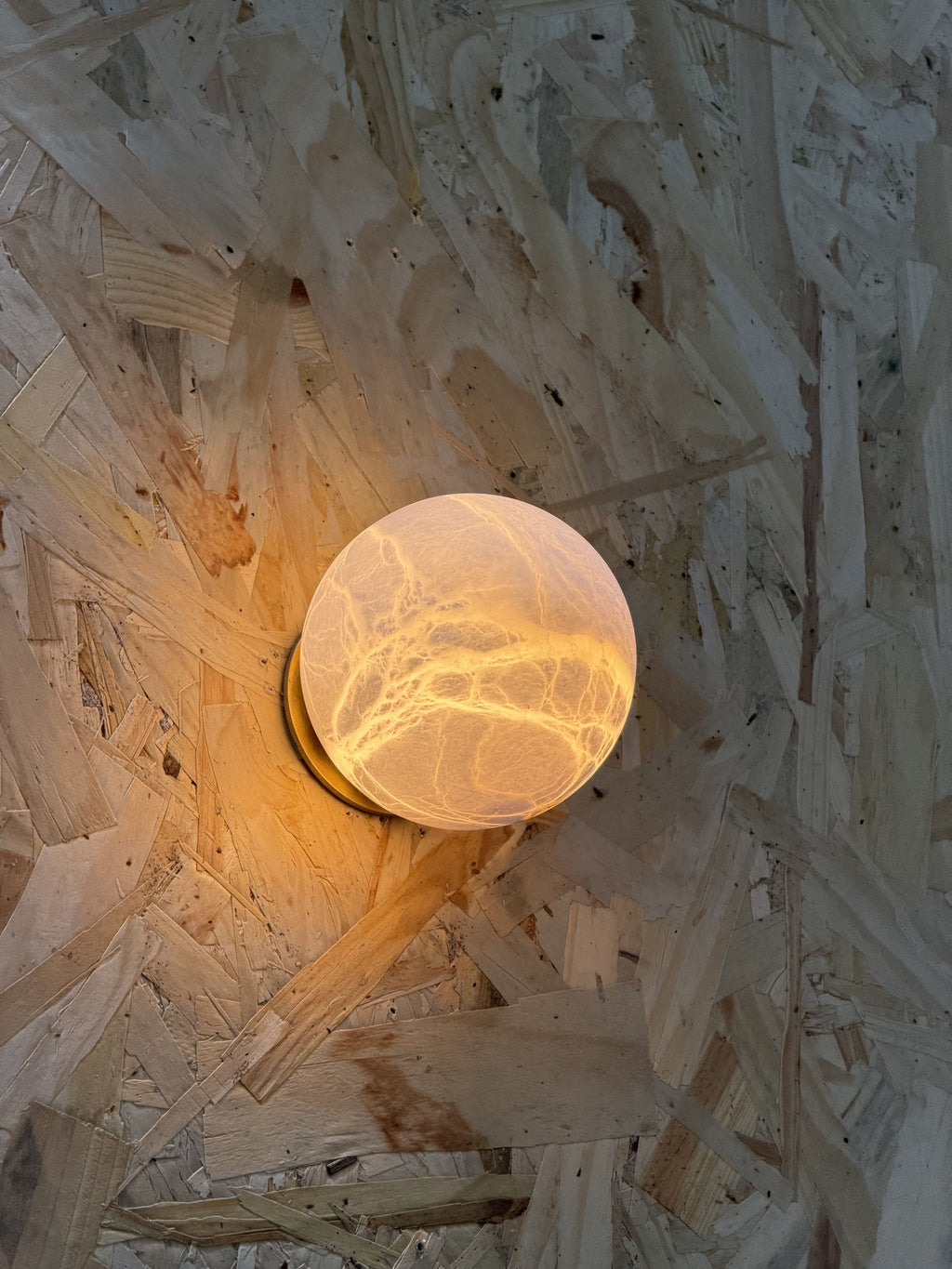 Arlo Orb Alabaster Sconce