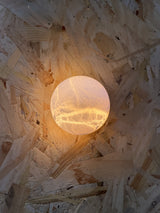 Arlo Orb Alabaster Sconce