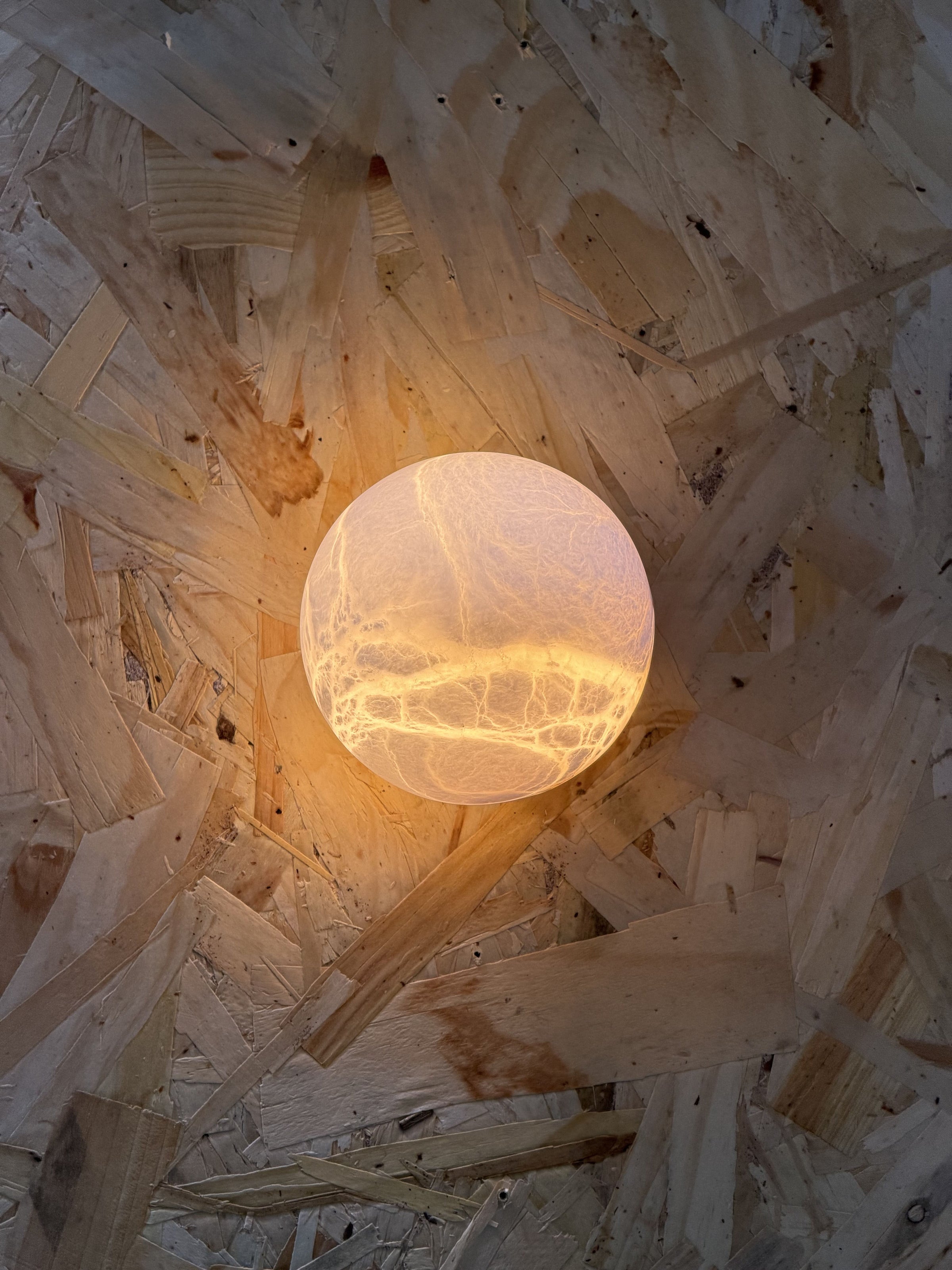 Arlo Orb Alabaster Sconce