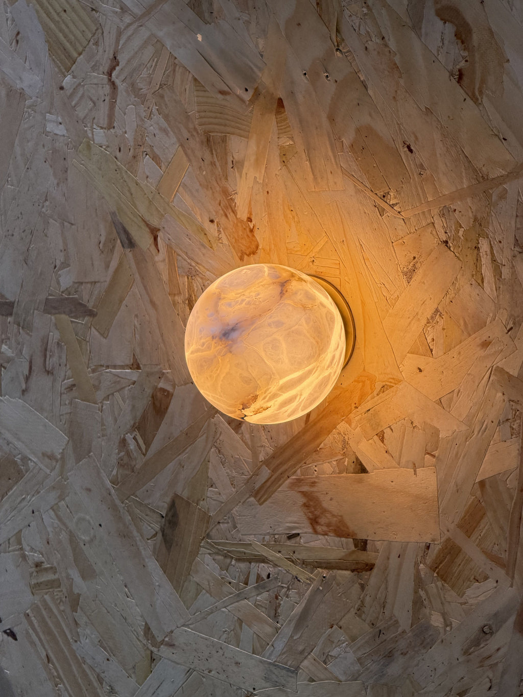 Arlo Orb Alabaster Sconce