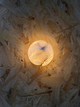 Arlo Orb Alabaster Sconce