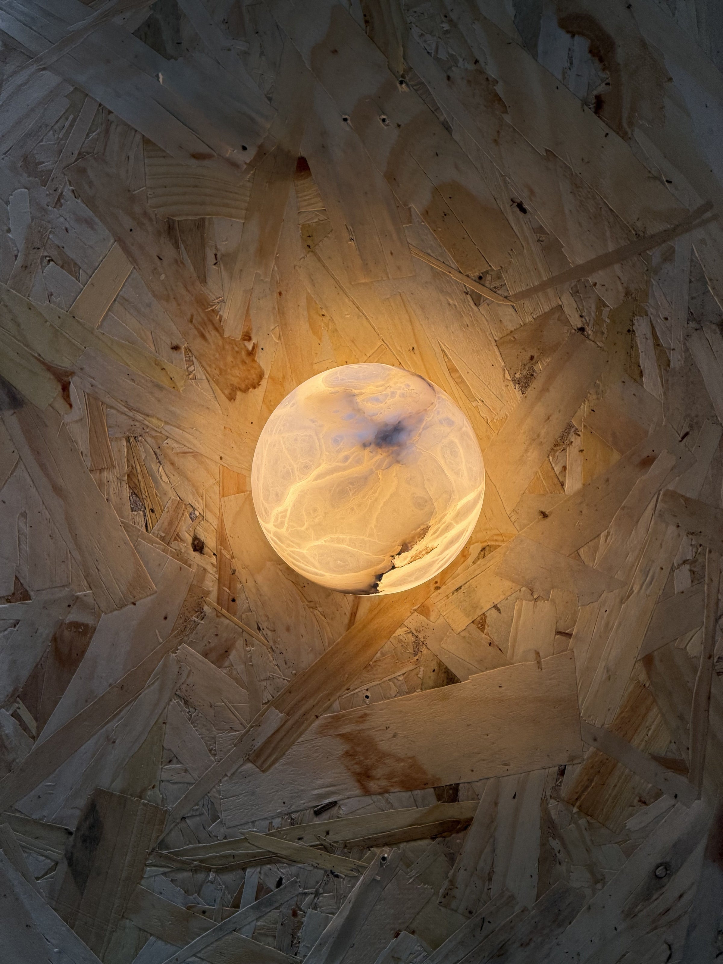 Arlo Orb Alabaster Sconce