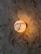 Arlo Orb Alabaster Sconce