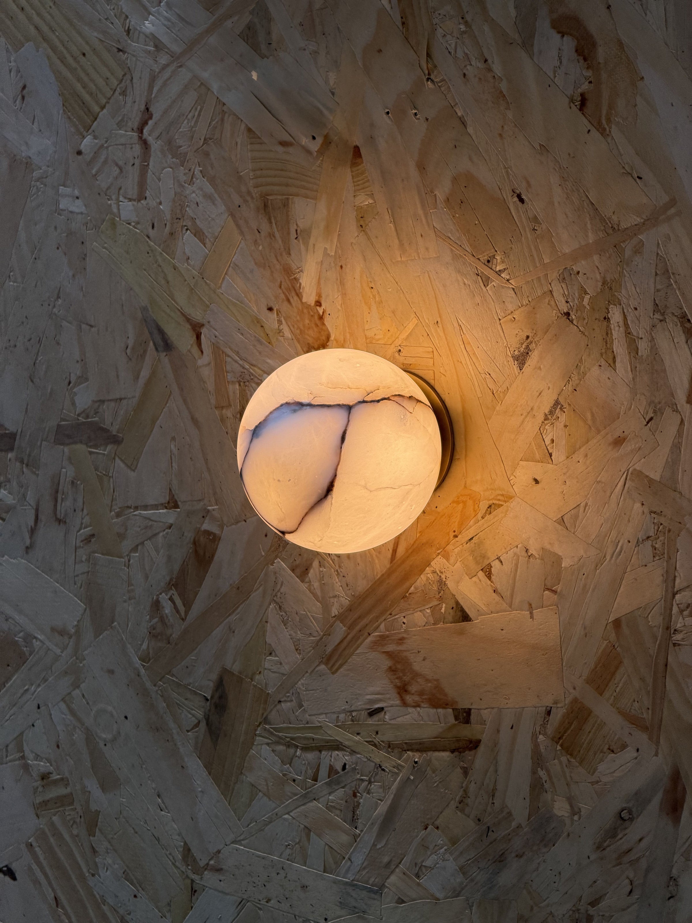 Arlo Orb Alabaster Sconce