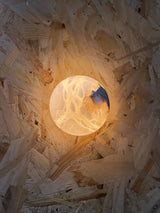 Arlo Orb Alabaster Sconce