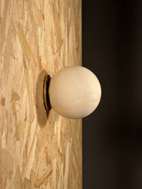 Arlo Orb Alabaster Sconce