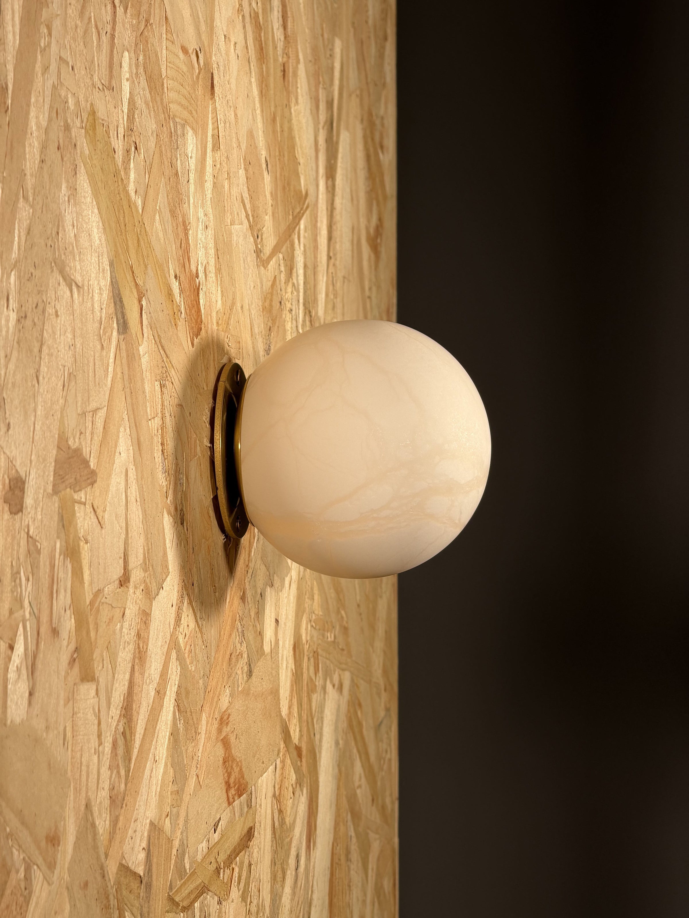 Arlo Orb Alabaster Sconce