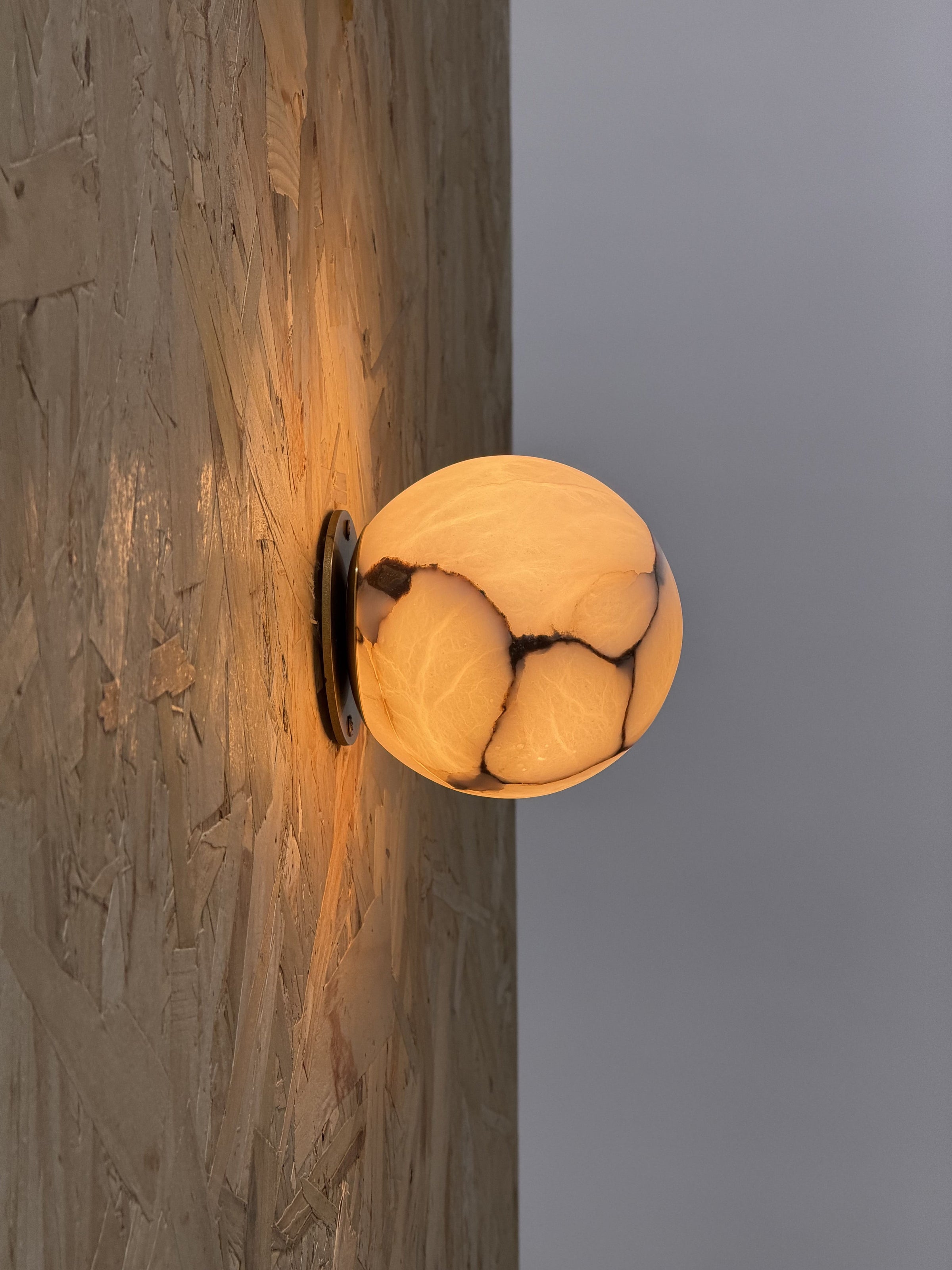 Arlo Orb Alabaster Sconce