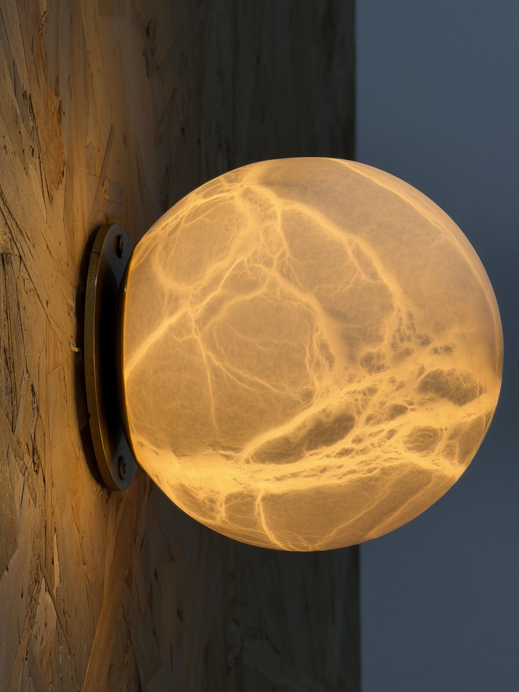 Arlo Orb Alabaster Sconce