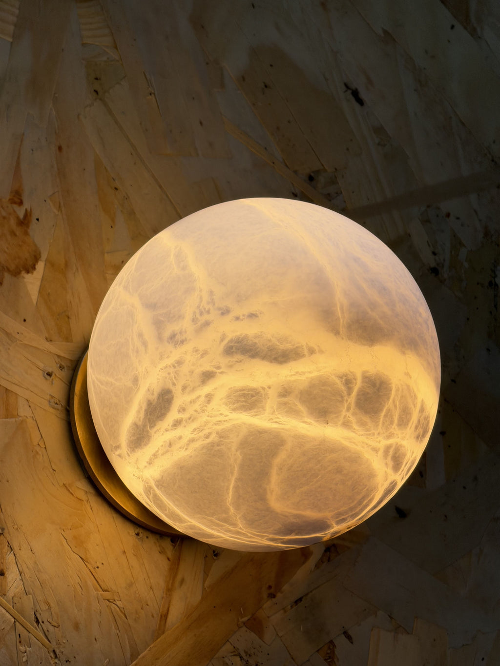 Arlo Orb Alabaster Sconce