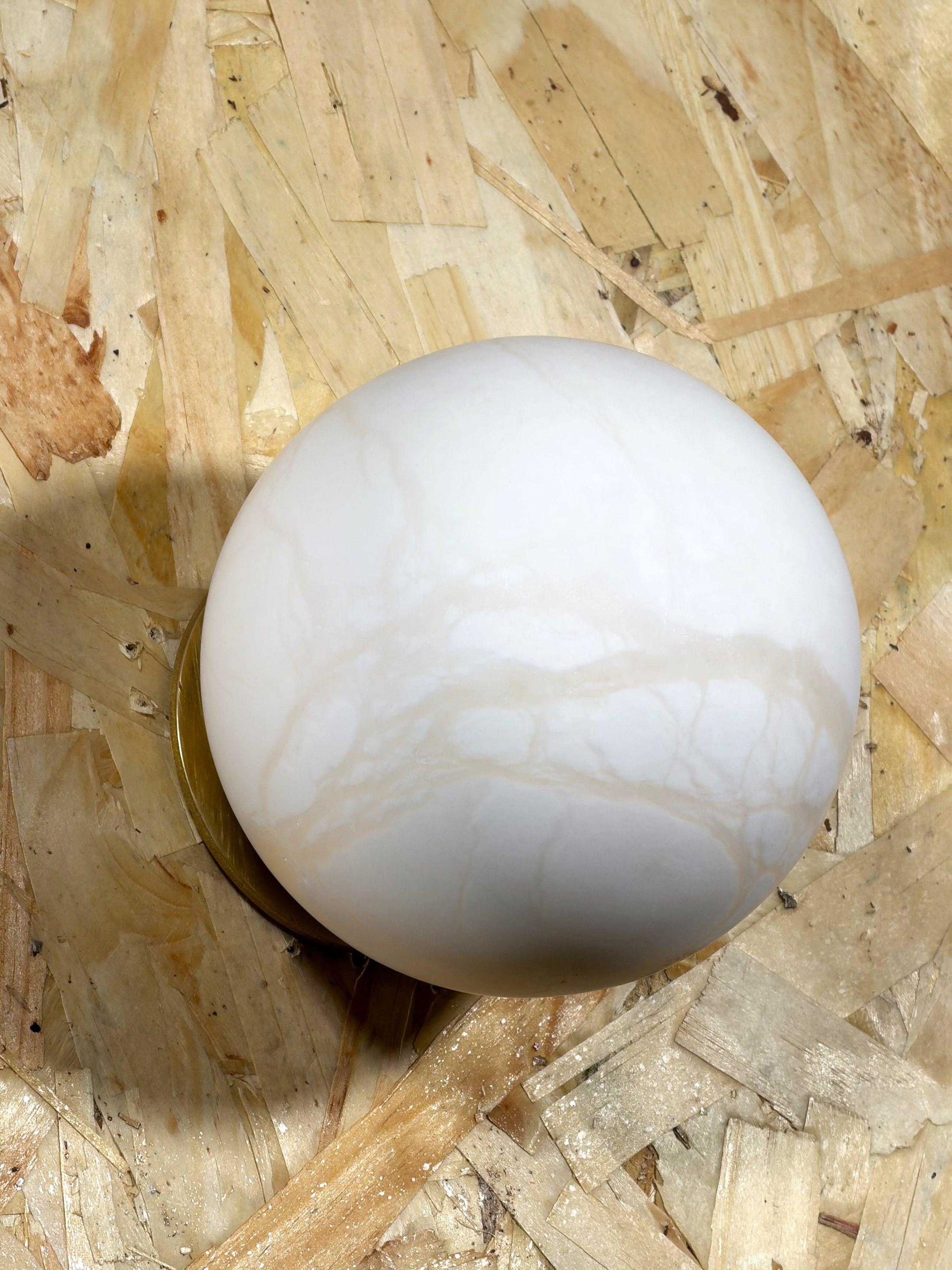 Arlo Orb Alabaster Sconce