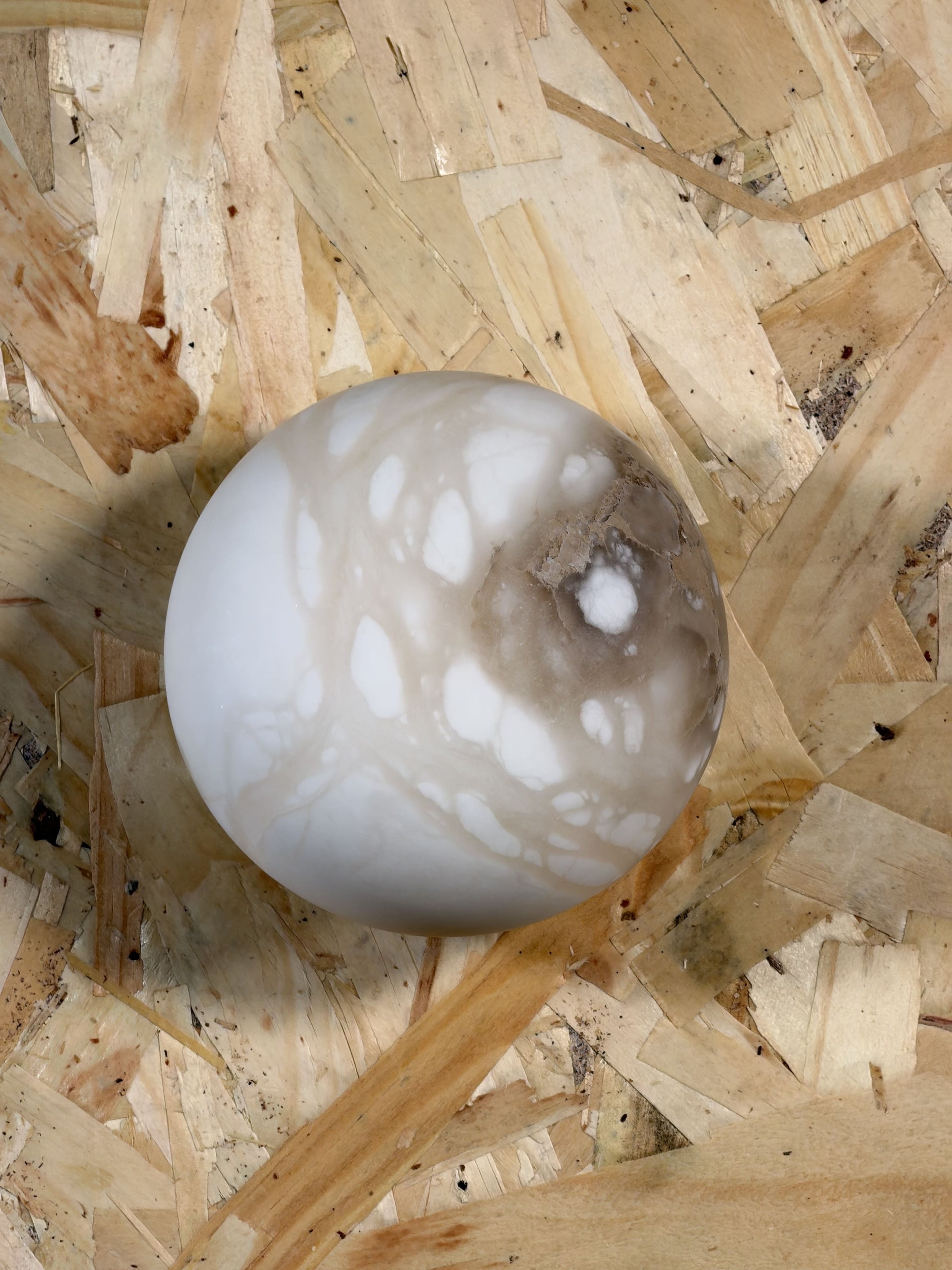Arlo Orb Alabaster Sconce