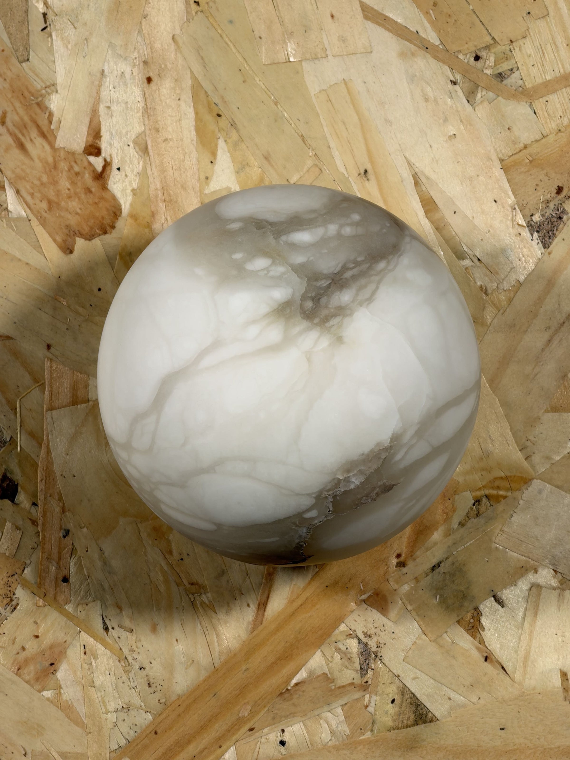 Arlo Orb Alabaster Sconce