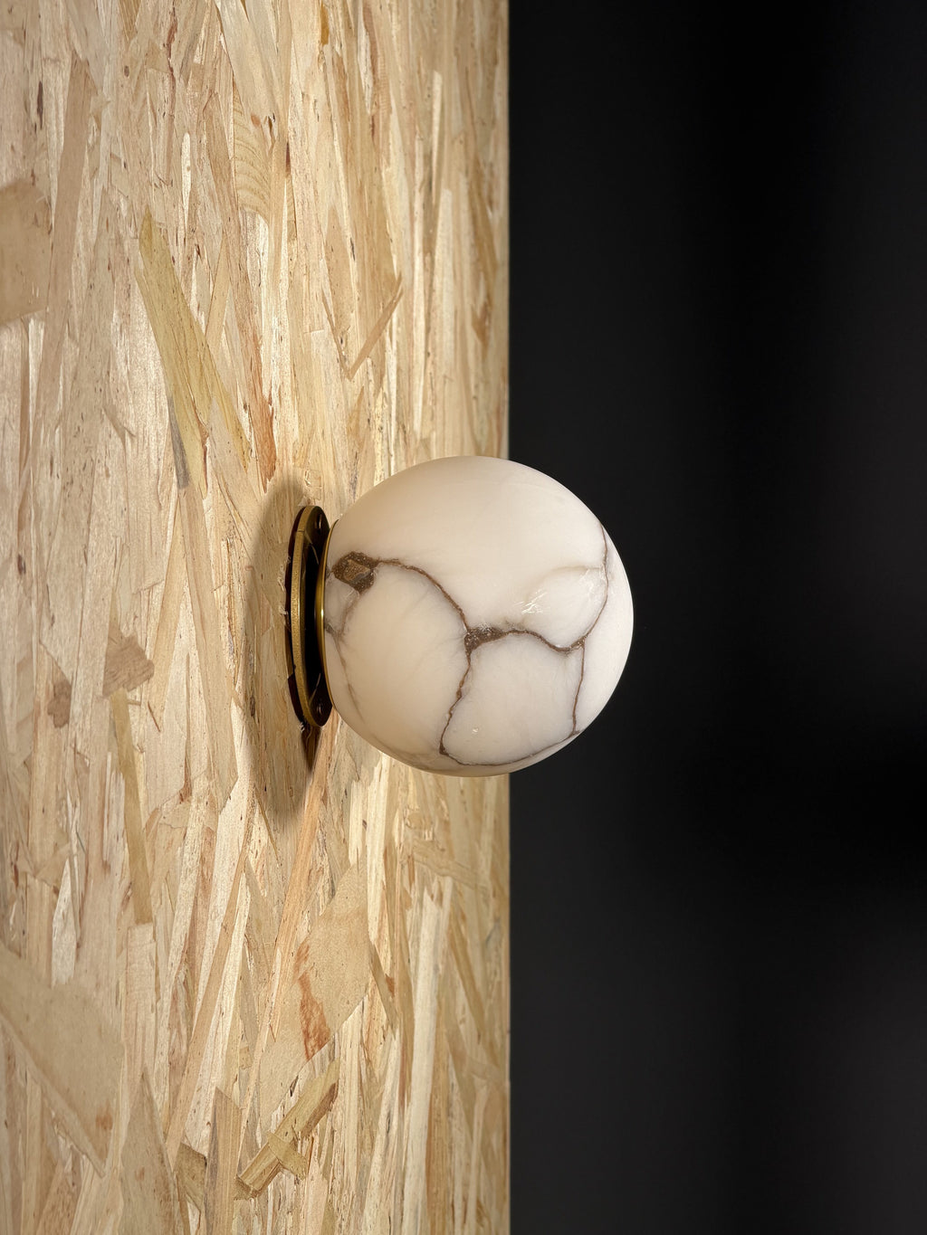 Arlo Orb Alabaster Sconce