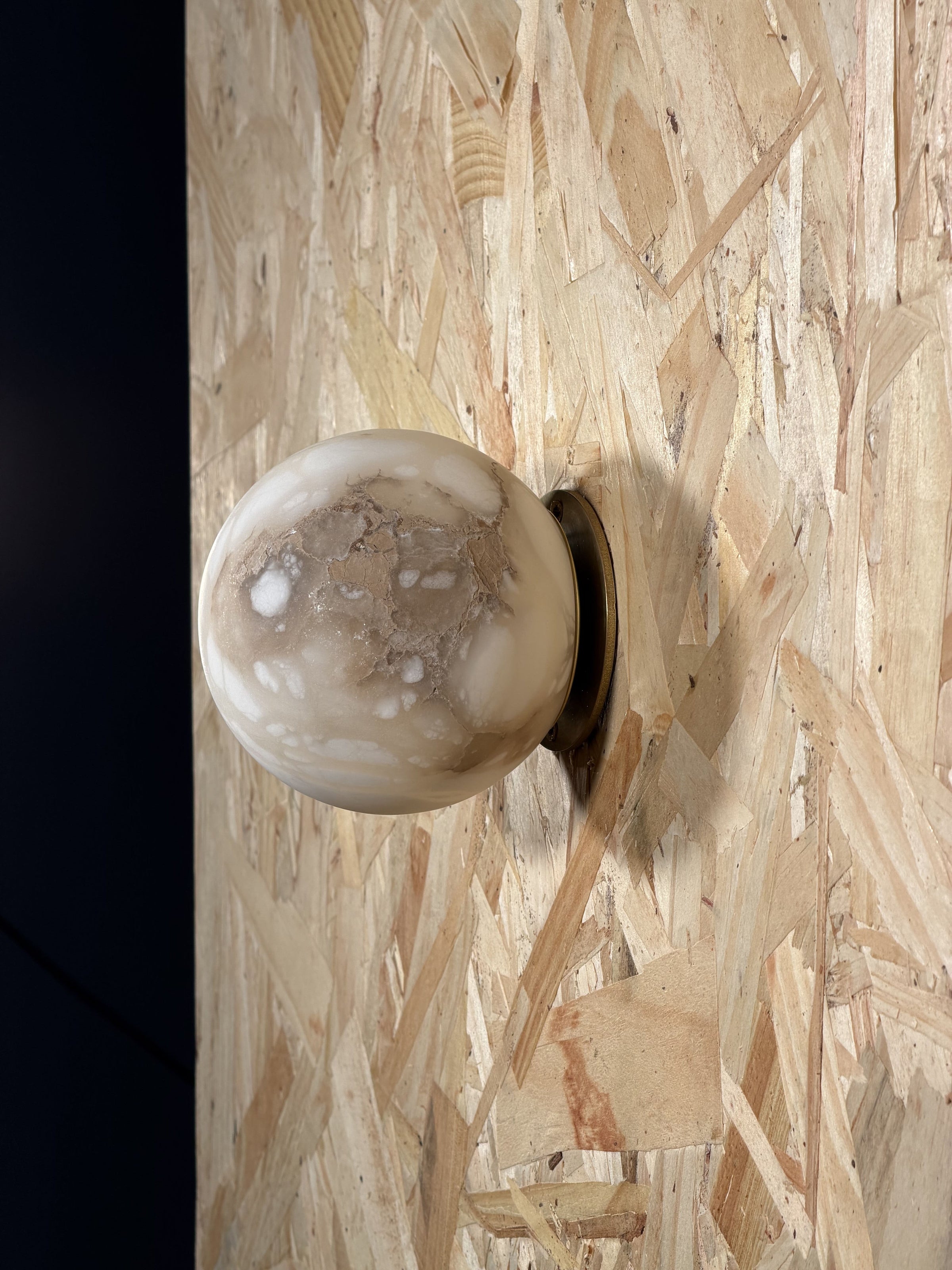 Arlo Orb Alabaster Sconce