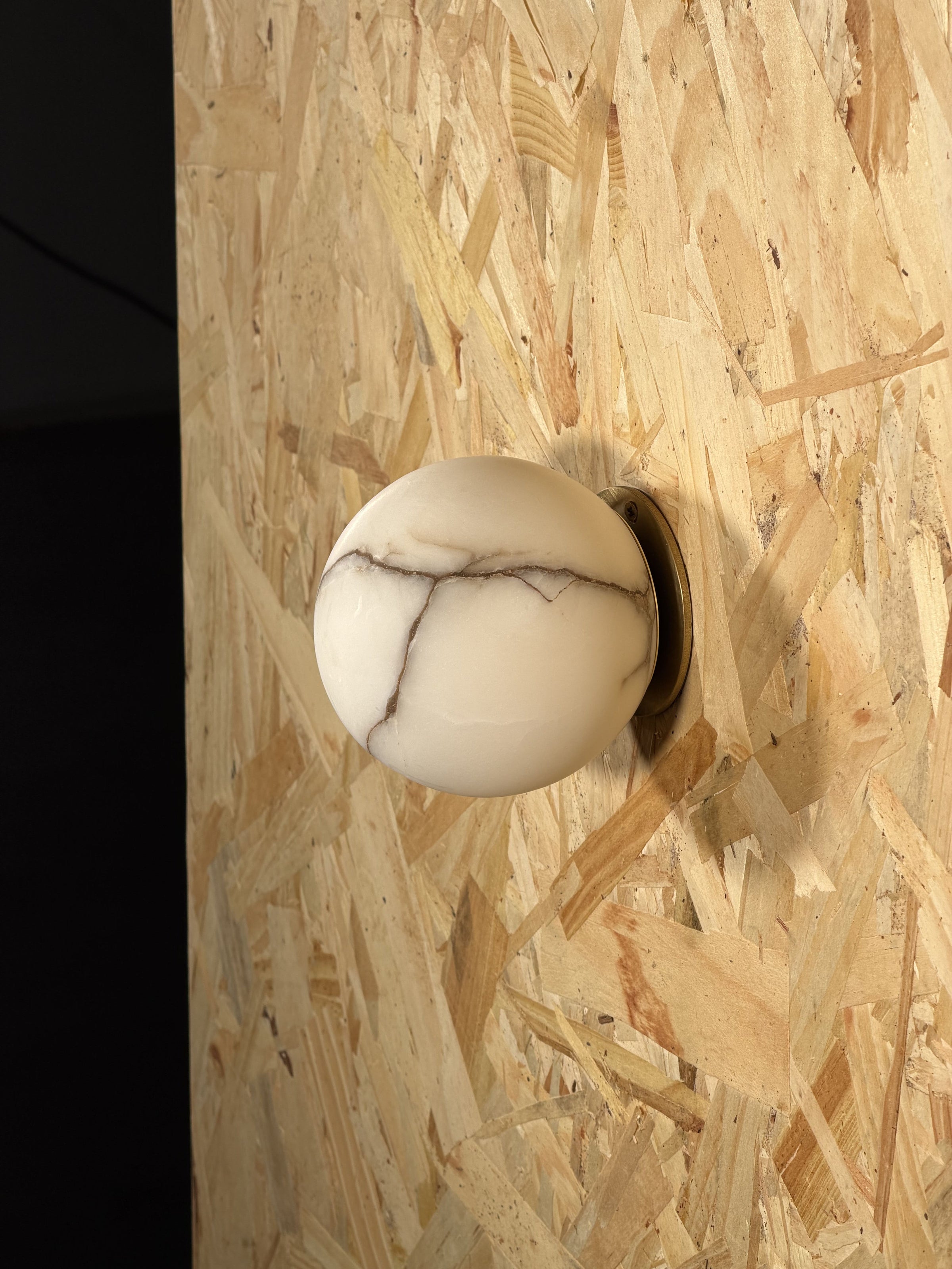Arlo Orb Alabaster Sconce