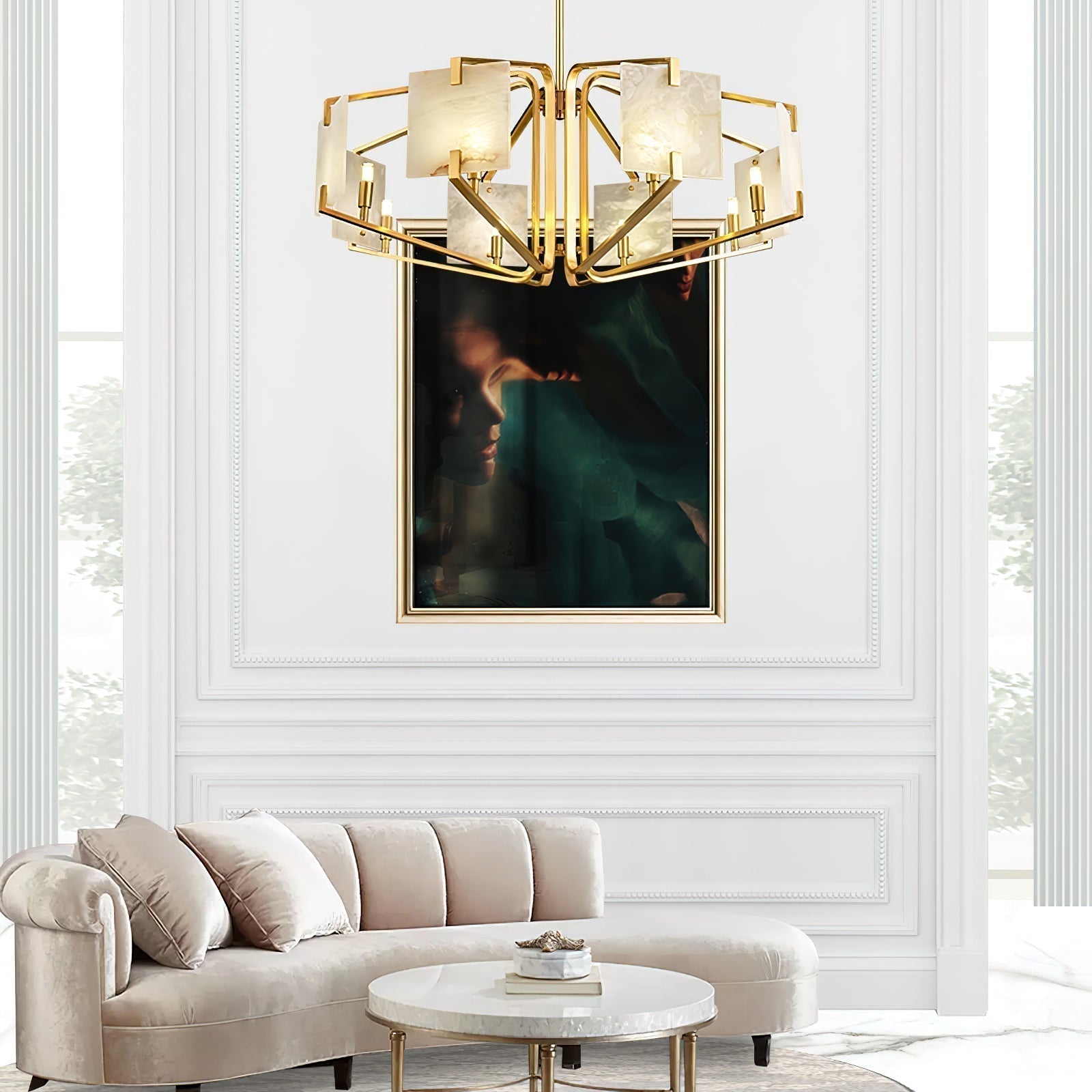 Audette Alabaster Chandelier