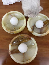 Aurora Green Onyx Sconce