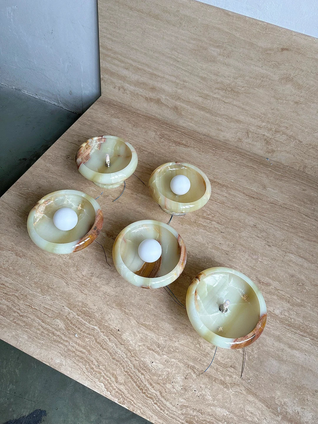Aurora Green Onyx Sconce
