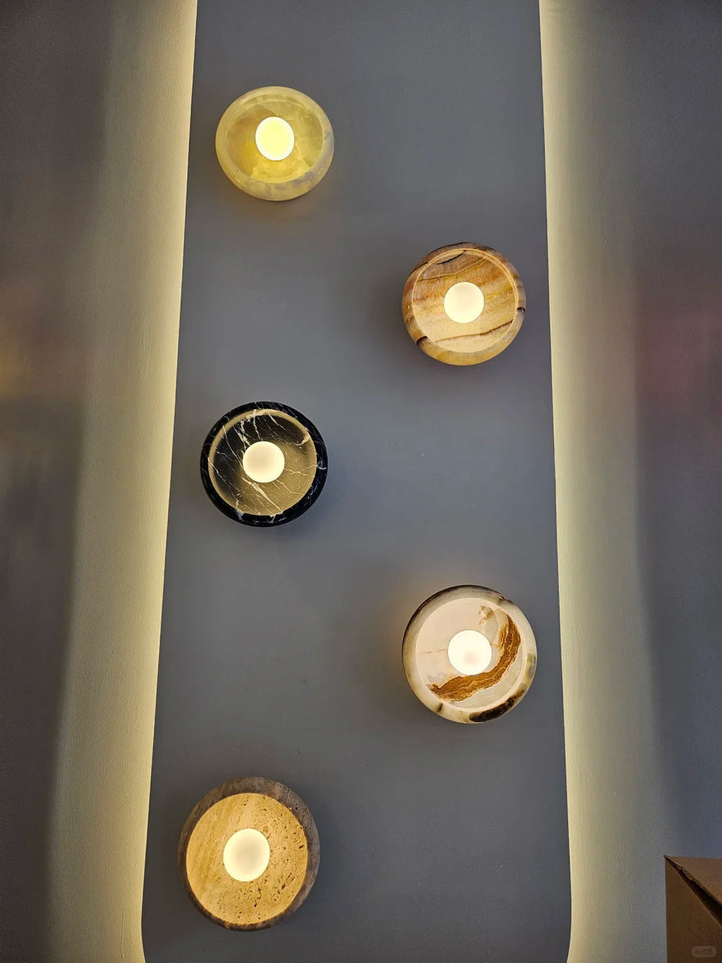 Aurora Green Onyx Sconce
