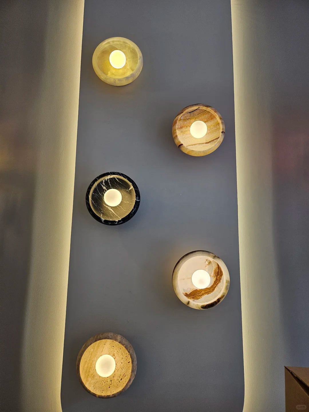 Aurora Green Onyx Sconce