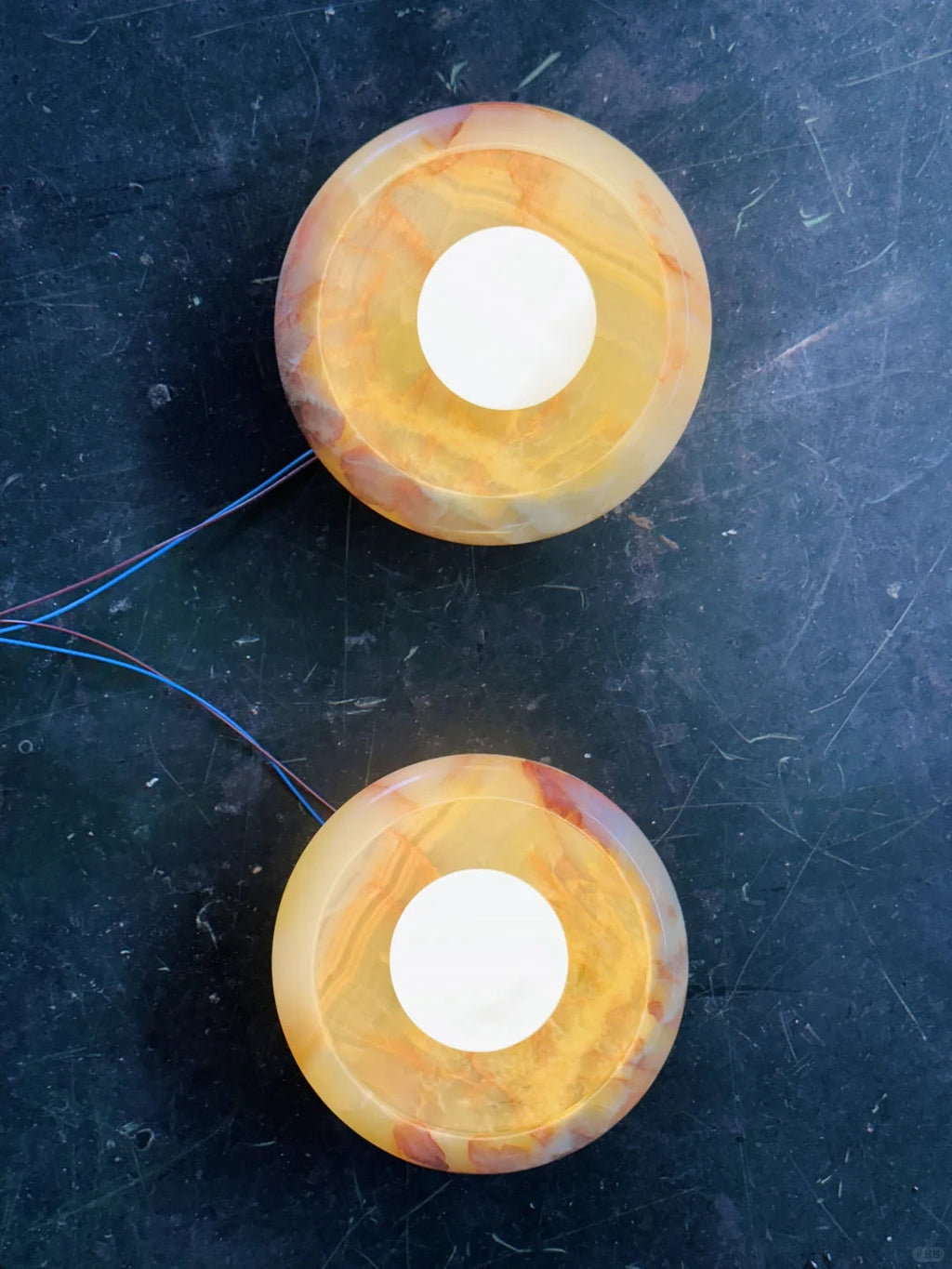 Aurora Green Onyx Sconce