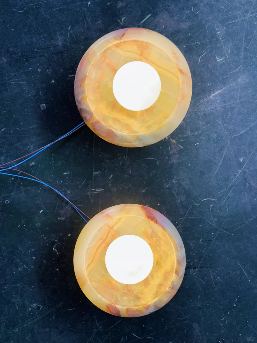 Aurora Green Onyx Sconce